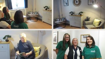 Snug Room at Radcliffe care home gets a donated makeover